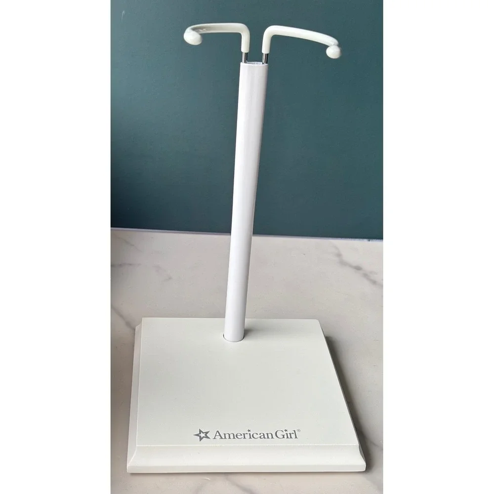 American Girl Doll Play Display Stand White Adjustable 18 Inch Doll Accessory